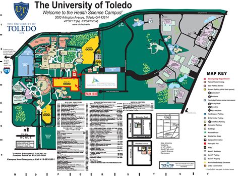 university of toledo zip code|toledo health science campus map.